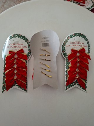 Set de 18 Lazos Rojos para Navidad
