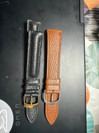 2 cinture in pelle per orologio