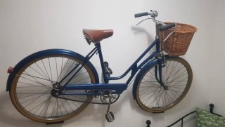 Bicicleta Antigua Años 50 Azul