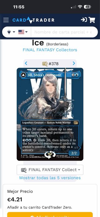 Carta Magic Jill, Shiva's Dominant (Borderless)