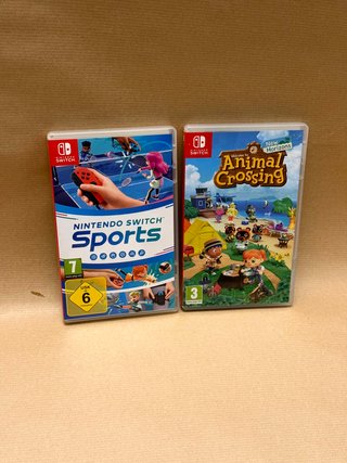 2 Juegos Nintendo Switch: Sports y Animal Crossing