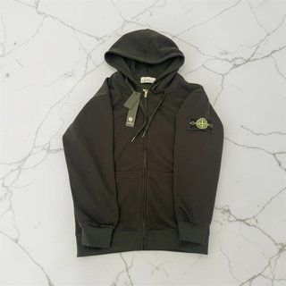Felpa con cappuccio Stone Island nera
