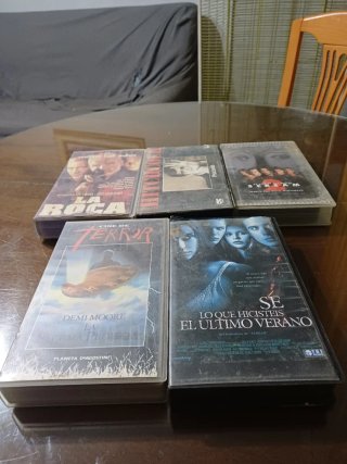 Lote de 5 Películas VHS de Terror