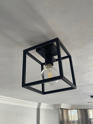 Set di 2 lampade nere 20x20