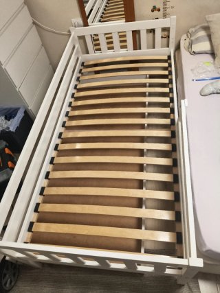 Cama Infantil Blanca con Somier