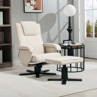 Sillón relax reclinable con reposapiés