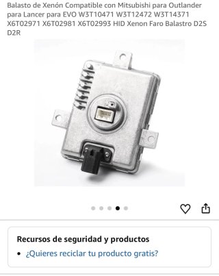 Balasto de Xenón para Mitsubishi