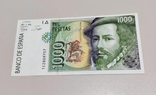 Billete de 1000 Pesetas (1992)