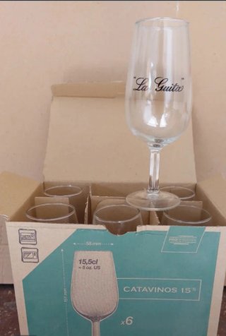 Set de 6 Catavinos La Guita y 6 de Fino Quinta