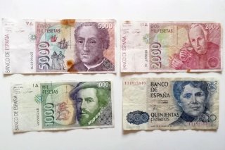 LOTE DE 4 BILLETES: 500,1000,2000 y 5000 pesetas.