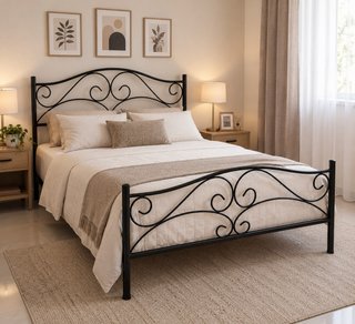 Cabecero y pie de cama de hierro forjado