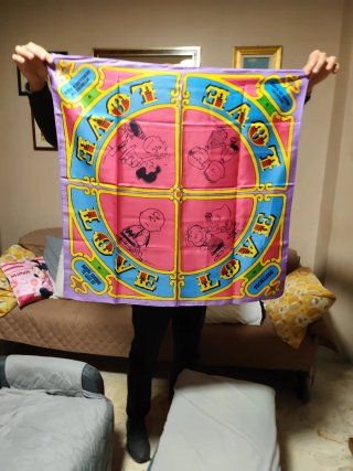 Foulard Vintage Peanuts Snoopy Anni 70