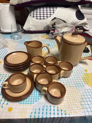 Juego de té de cerámica