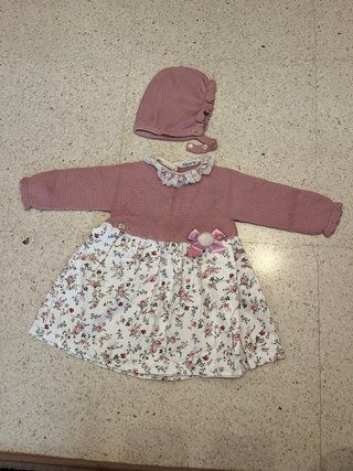 Vestido y capota Juliana para niña