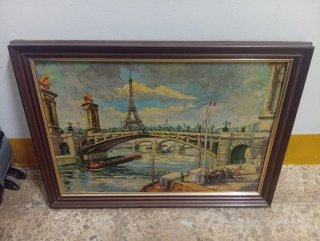 Cuadro Vintage Torre Eiffel París