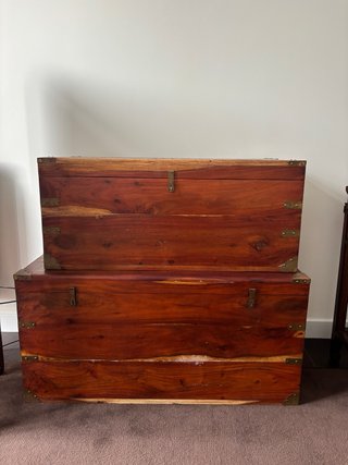 Conjunto de 2 Baúles de Madera