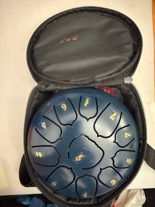 Tambor Metálico de Lengüetas Azul