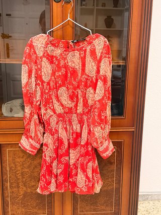 Vestido Zara Estampado Talla M
