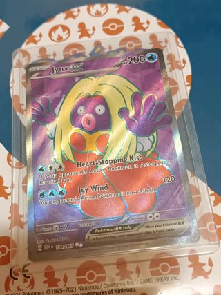 Carta Pokémon Jynx ex FullArt textura N° 191/165