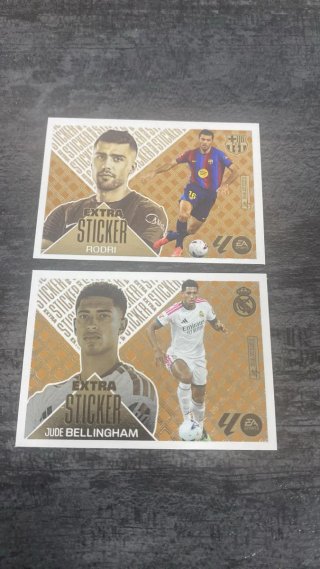 2 Extra Stickers: Rodri y Jude Bellingham