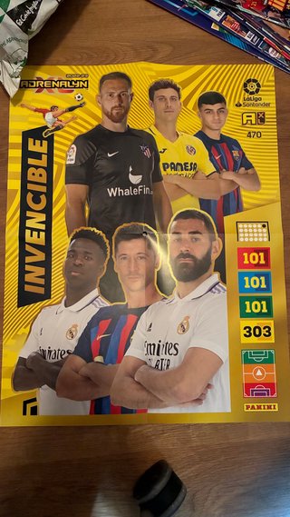 Póster Check-list Panini Adrenalyn XL 2022-23