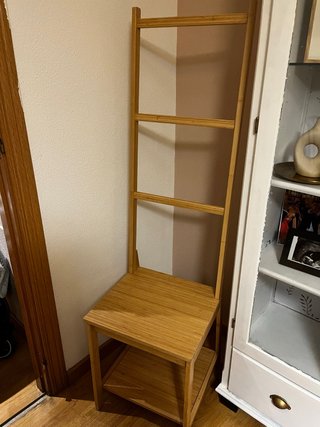 Toallero Silla de Bambú IKEA