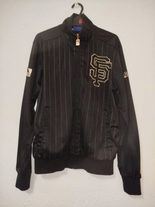 Chaqueta de chándal Giants negra vintage