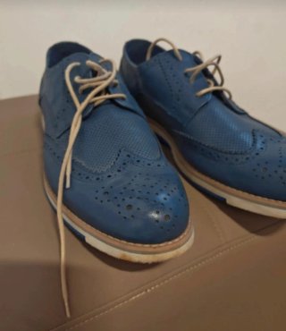 Scarpe eleganti traforate Road 3 blu