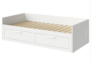 Cama Brimnes divan con cajones blanca