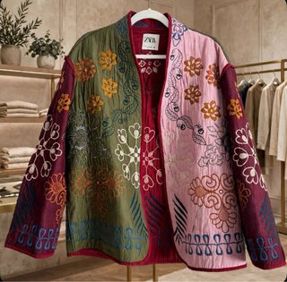 Lujo y elegancia Chaqueta bordada ZARA T/L