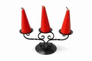 Candelabro in ferro battuto anni '50