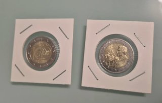 2 Monedas Conmemorativas Luxemburgo 2 Euros
