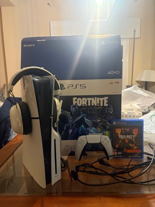 PS5 Slim Disco con Auriculares Gaming y Juego