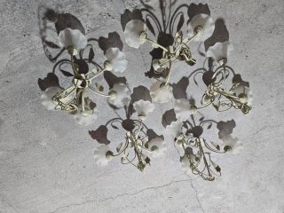 Set di 5 lampade da soffitto, funziona correttamente