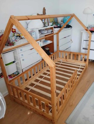 Cama MONTESSORI natural Homa (Levantar em Gaia)