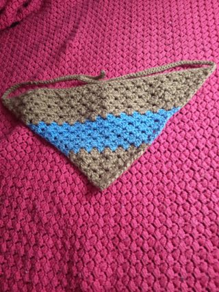Bandana de Crochet Hecha a Mano