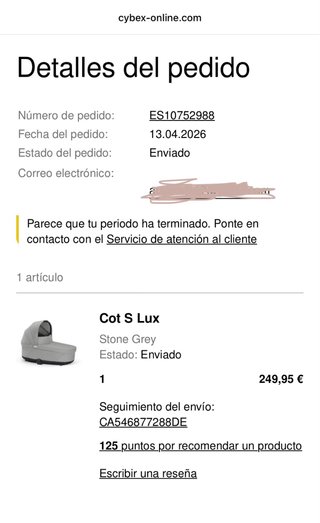Capazo Cybex Cot S Lux Stone Grey