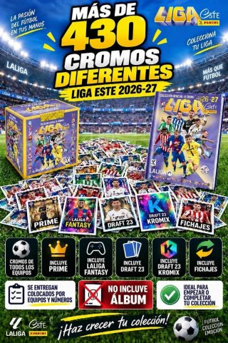 Lote +430 Cromos Liga Este 26/27 Sin Repetir