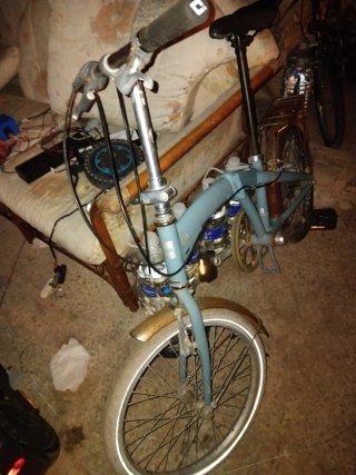 Bicicleta Plegable Gris
