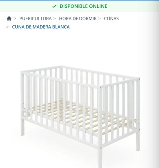Culla in Legno Bianco
