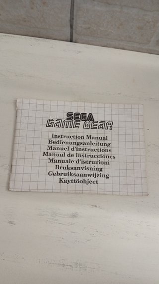 Manual de Instrucciones Sega Game Gear