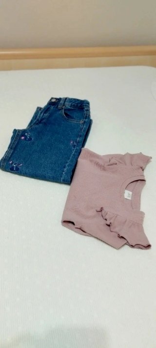 Conjunto de Pantalón y Jersey de Zara talla 7-8