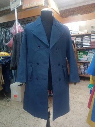 Gabardina Vintage Blu