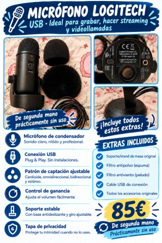 Micrófono blue yeti