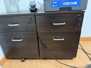 Set de 2 Cajoneras con Ruedas
