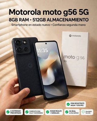 Motorola Moto G56 5G 512GB Negro