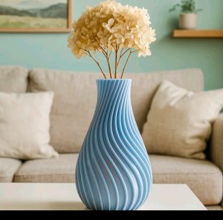 Florero con Diseño Ondulado en colores a elegir