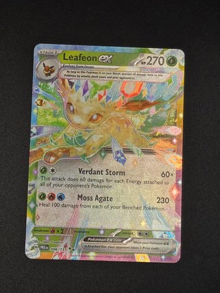 Carta Pokémon Leafeon EX #6 Prismatic Evolutions