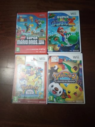 Lotto 4 Giochi Nintendo Wii Pokepark e super mario