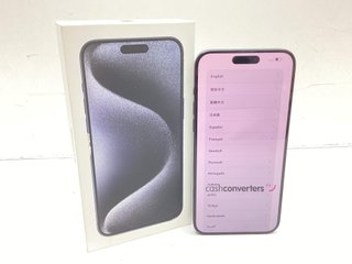 apple iphone 15 pro max 256gb